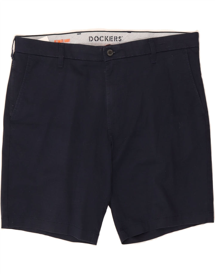 DOCKERS Mens Chino Shorts W38 XL Navy Blue Cotton Vintage Dockers and Second-Hand Dockers from Messina Hembry 