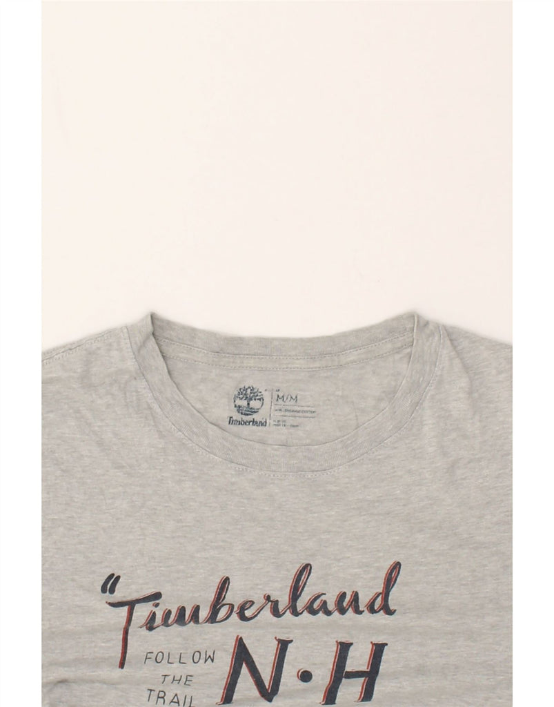 TIMBERLAND Mens Graphic T-Shirt Top Medium Grey Cotton | Vintage Timberland | Thrift | Second-Hand Timberland | Used Clothing | Messina Hembry 