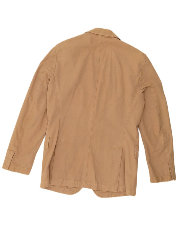 Hugo Boss Mens 2 Button Blazer Jacket EU 48 Medium Beige