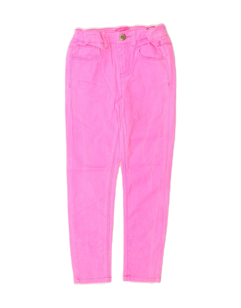 JOULES Girls Slim Jeans 6-7 Years W22 L21 Pink Cotton Vintage Joules and Second-Hand Joules from Messina Hembry 