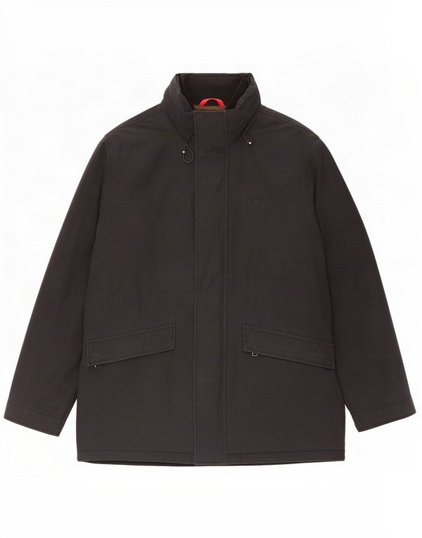 Gant Mens Hooded Padded Jacket UK 42 XL Black Polyester