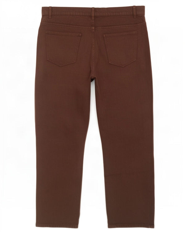 Zara Womens Straight Jeans EU 46 2XL W36 L29 Brown Cotton