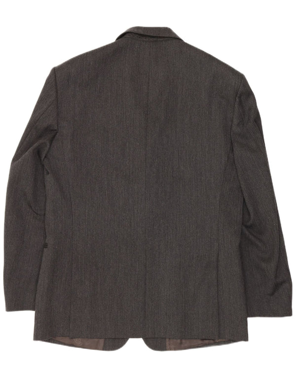 Cacharel Mens 3 Button Blazer Jacket UK 40 Large Grey Classic