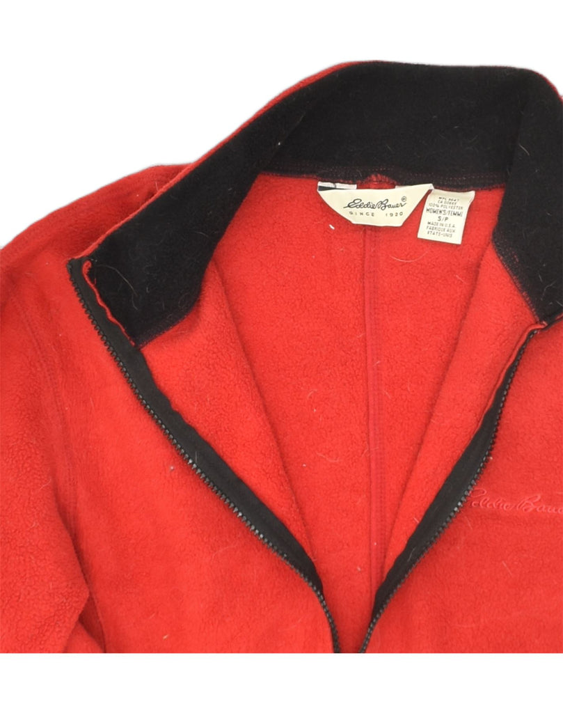 EDDIE BAUER Womens Fleece Jacket UK 10 Small Red Polyester | Vintage Eddie Bauer | Thrift | Second-Hand Eddie Bauer | Used Clothing | Messina Hembry 