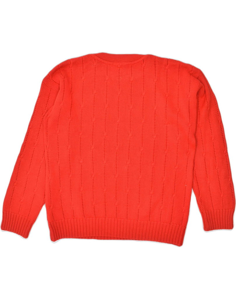 NAVIGARE Mens Crew Neck Jumper Sweater Large Red Wool | Vintage | Thrift | Second-Hand | Used Clothing | Messina Hembry 