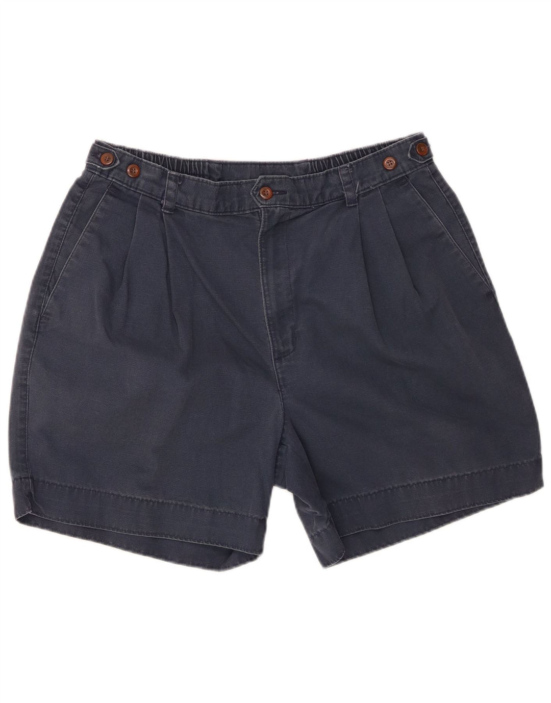 DOCKERS Mens Pegged Chino Shorts W34 Large Navy Blue Cotton