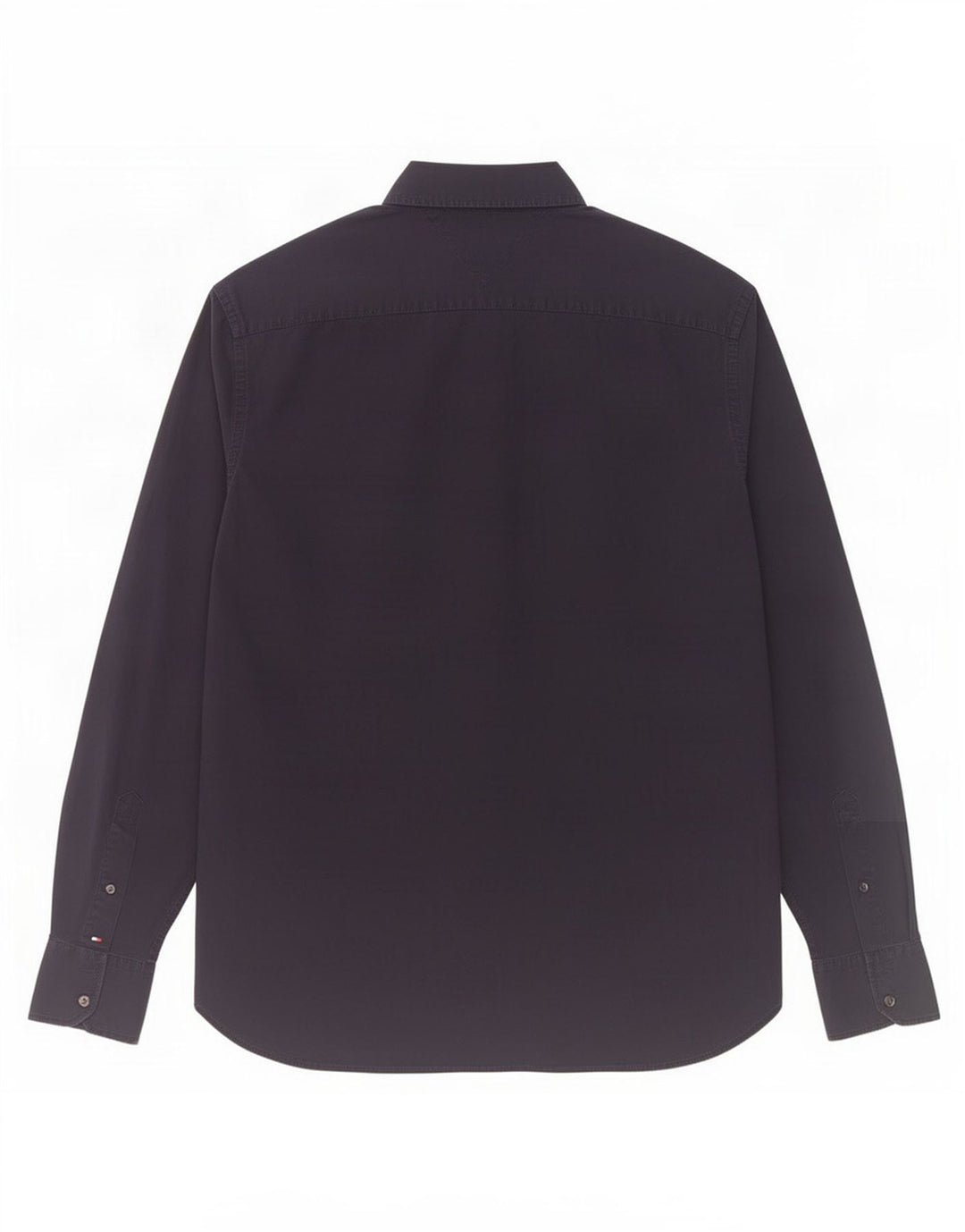 Tommy Hilfiger Mens Fitted Shirt Medium Navy Blue Cotton