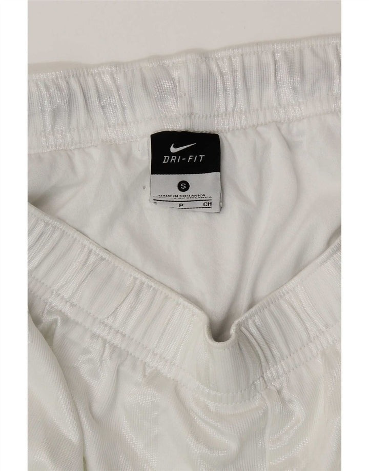 Nike Mens Dri Fit Sport Shorts Small White Pinstripe Polyester