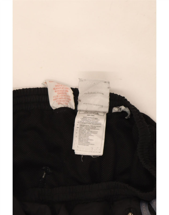 Adidas Boys Tracksuit Trousers 13-14 Years Black Colourblock Polyester