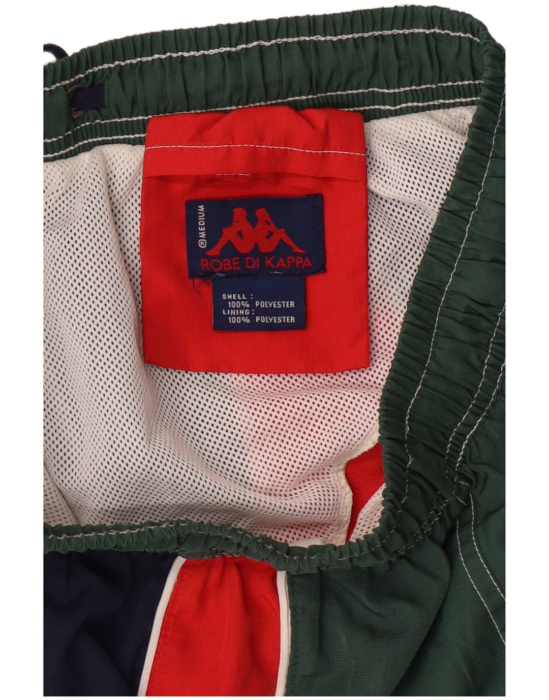 KAPPA Mens Swimming Shorts Medium  Green Colourblock Polyester