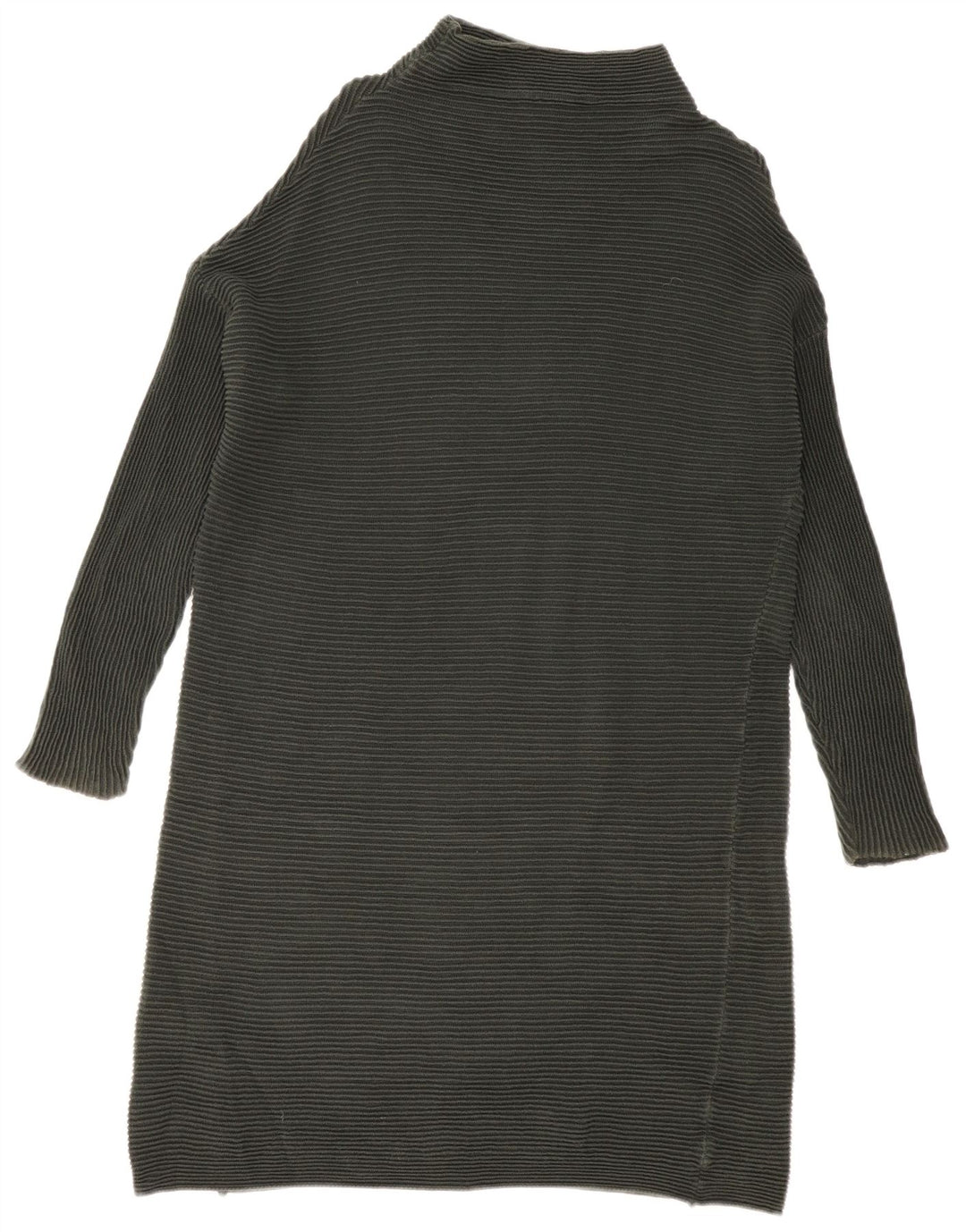 French Connection Womens Long Sleeve Jumper Dress UK 14 Medium Khaki