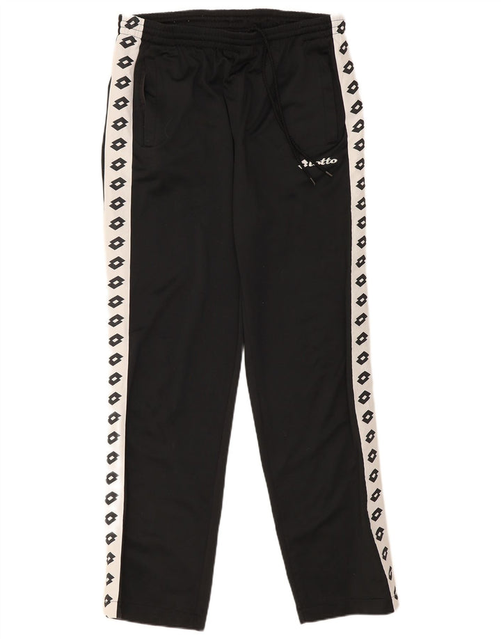 Lotto Mens Graphic Tracksuit Trousers Large  Black Colourblock