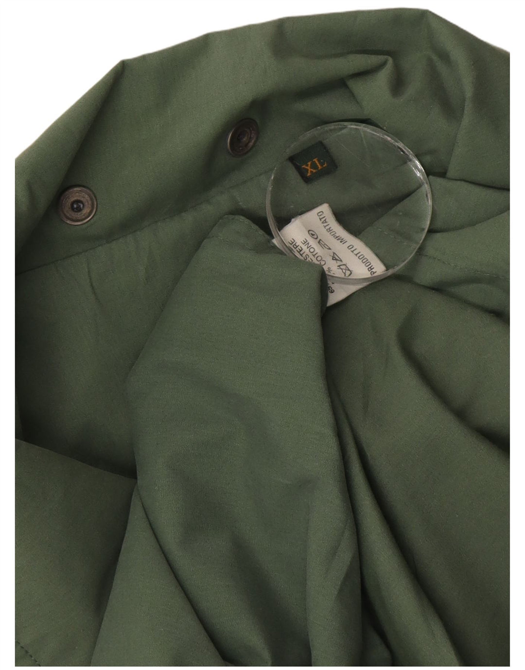 Vintage Mens Utility Jacket UK 42 XL Green Polyester
