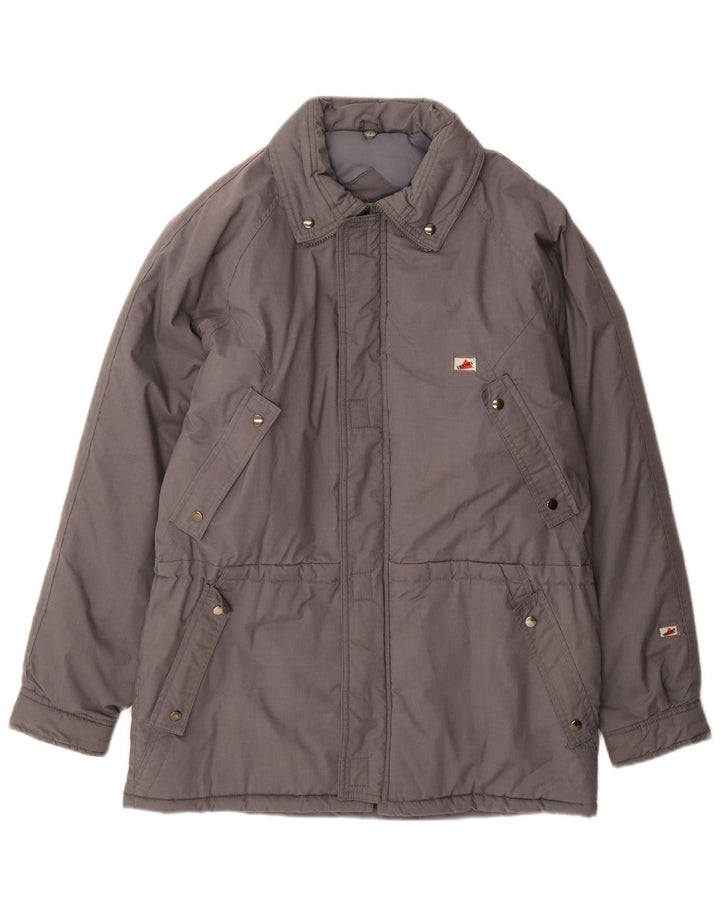 Vintage Mens Windbreaker Coat UK 36 Small Grey Polyester