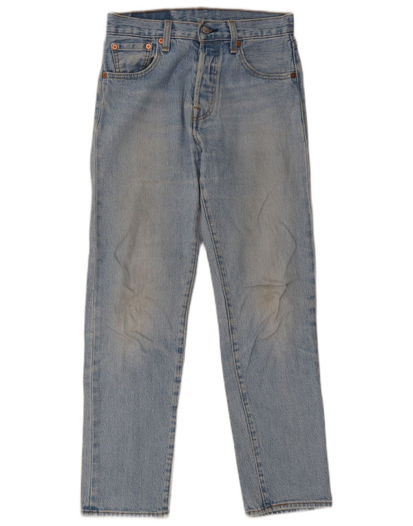 Levi's Mens 501 Straight Jeans W27 L28 Blue Cotton 90s
