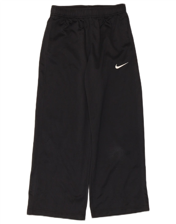 Nike Womens Capri Wide Leg Tracksuit Trousers UK 12 Medium  Black Polyester