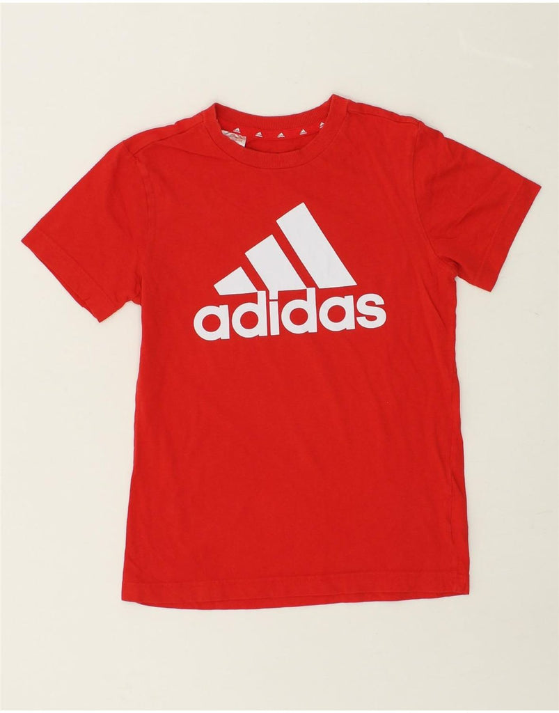 ADIDAS Boys Graphic T-Shirt Top 11-12 Years Red Cotton | Vintage Adidas | Thrift | Second-Hand Adidas | Used Clothing | Messina Hembry 