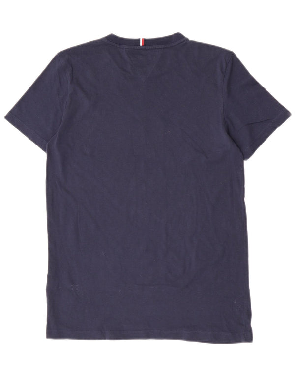 Tommy Hilfiger Boys Graphic T-Shirt Top 15-16 Years Navy Blue Cotton