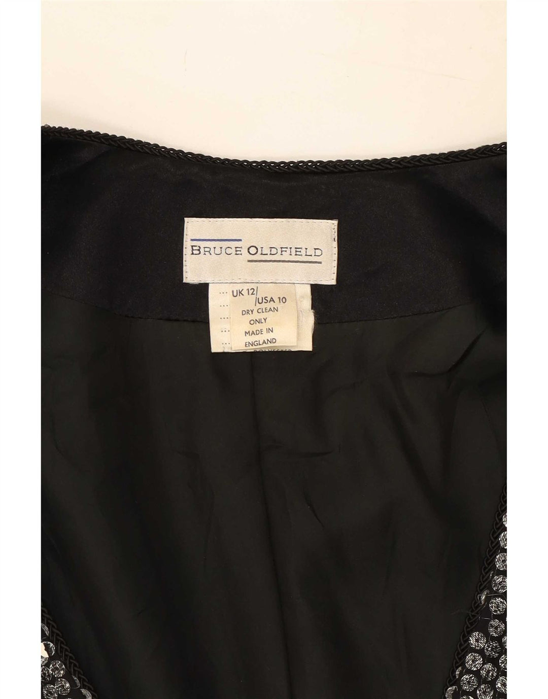 Bruce oldfield Womens Blazer Jacket UK 12 Medium Silver