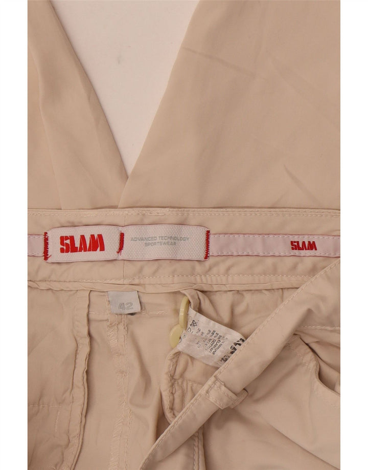 Slam Womens Chino Shorts IT 42 Medium W30  Beige Cotton