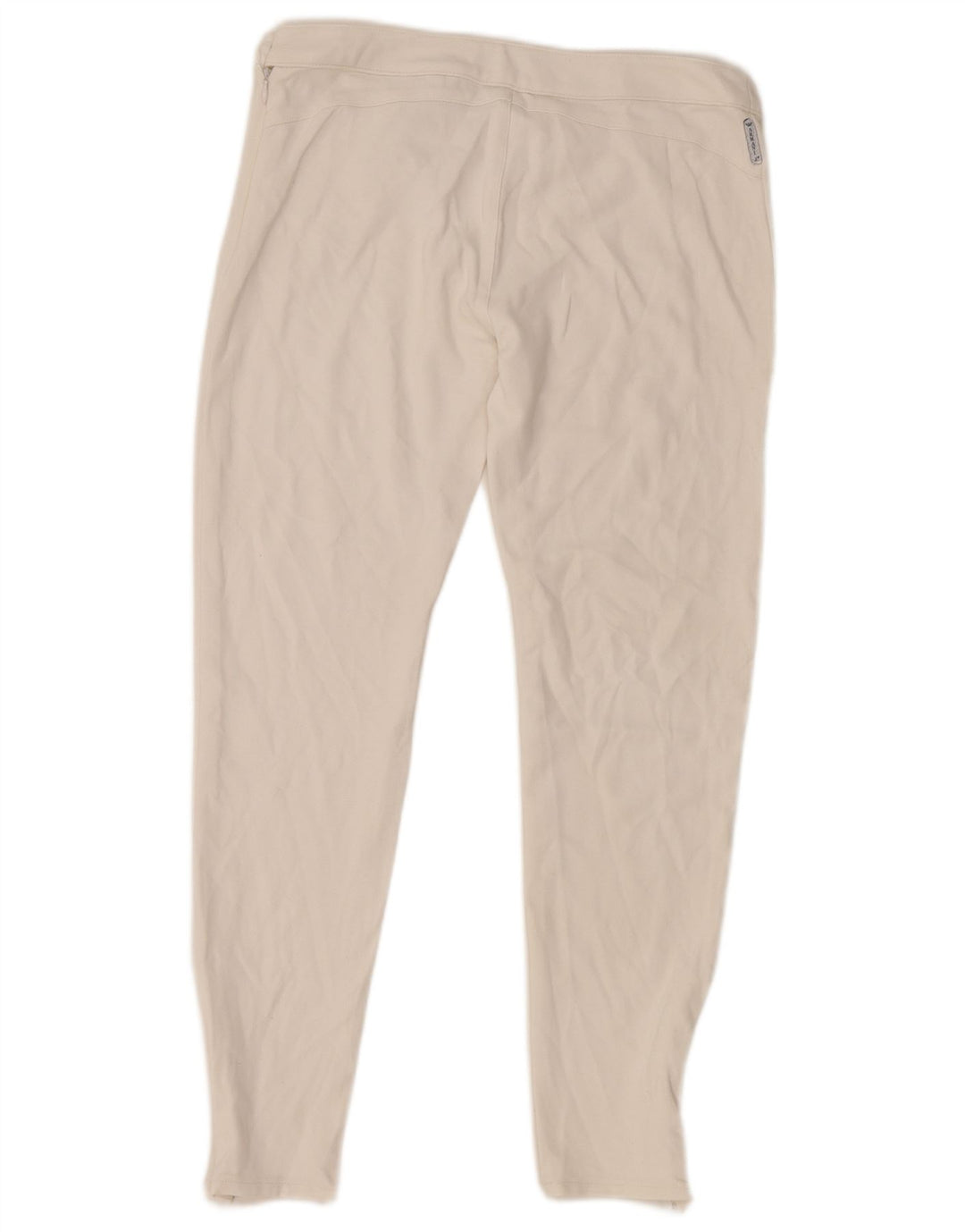 Armani Womens Slim Casual Trousers Medium W30 L26  White Viscose