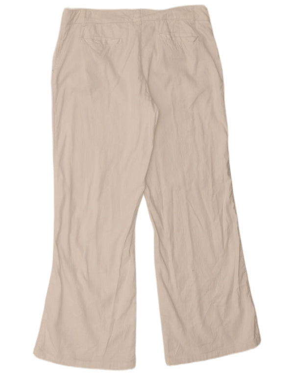 Marlboro Classics Womens Bootcut Chino Trousers EU 44 XL W34 L31 White Flax
