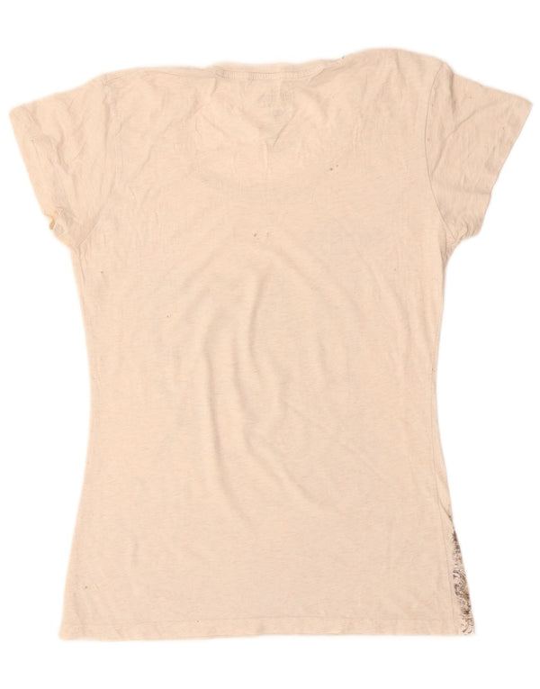 HARD ROCK CAFE Girls London Graphic T-Shirt Top 15-16 Years XL Off White