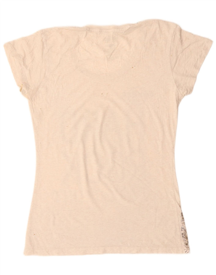 HARD ROCK CAFE Girls London Graphic T-Shirt Top 15-16 Years XL Off White