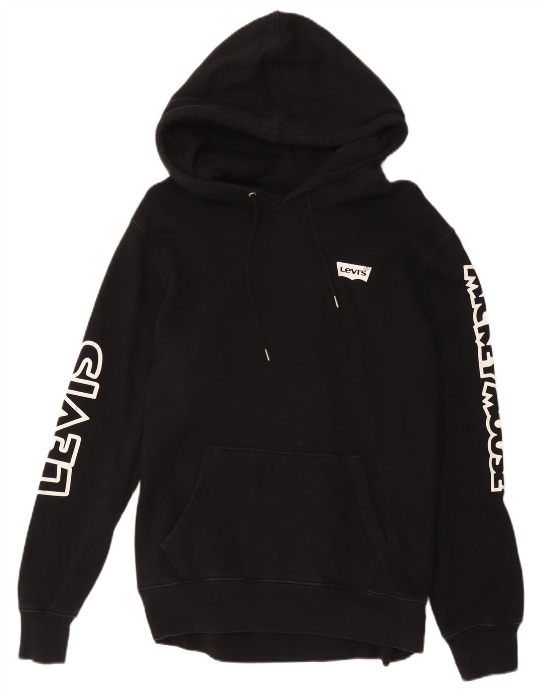 Levi's Mens Mickey Mouse Graphic Hoodie Jumper Large Black Cotton