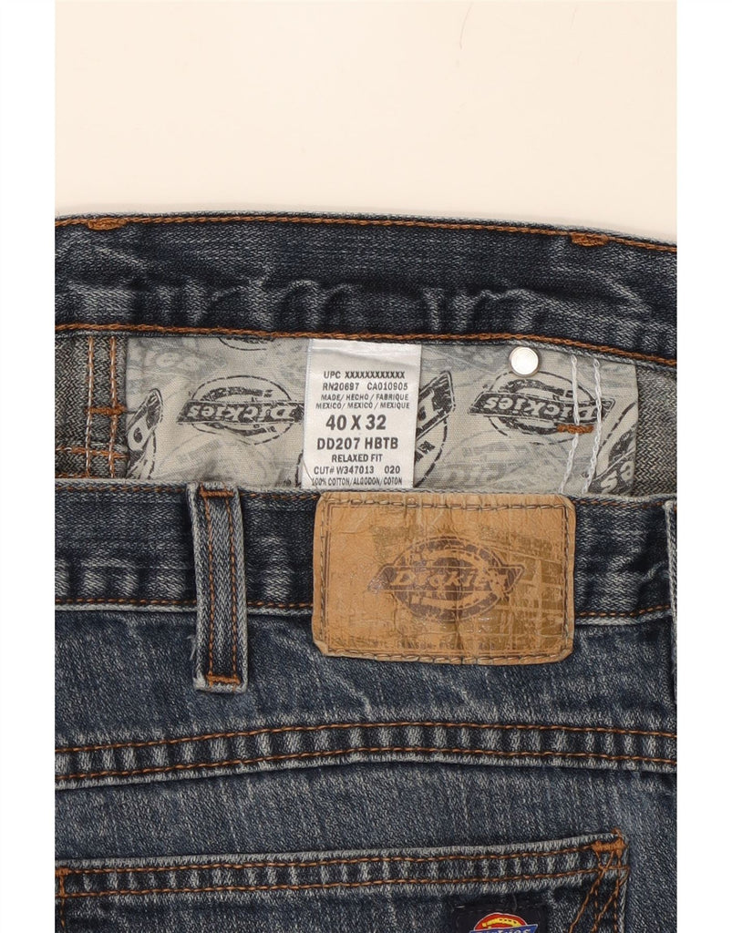 DICKIES Mens Relaxed Fit Straight Jeans W40 L32 Blue Cotton Vintage Dickies and Second-Hand Dickies from Messina Hembry 