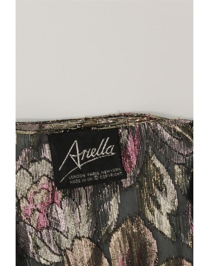 ARELLA Womens Crop Cardigan Top UK 16 Large Multicoloured Floral