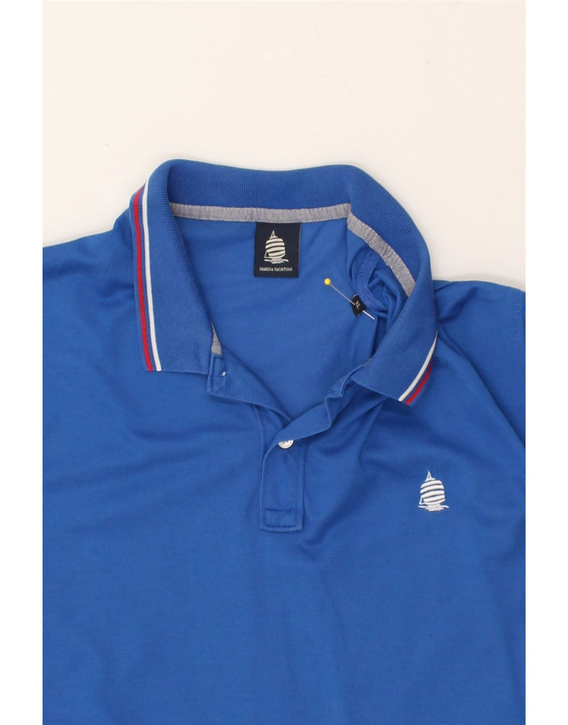 MARINA YACHTING Mens Polo Shirt XL Blue Cotton | Vintage Marina Yachting | Thrift | Second-Hand Marina Yachting | Used Clothing | Messina Hembry 