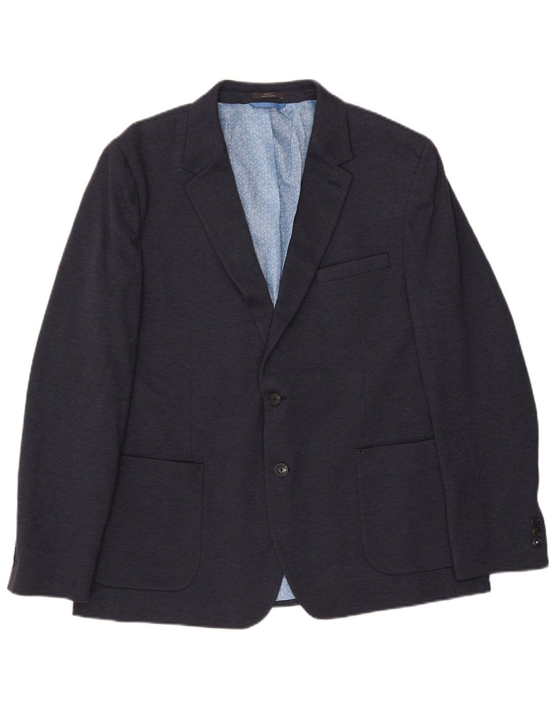 MARKS & SPENCER Mens 2 Button Slim Fit Blazer Jacket UK 46 XL Navy Blue