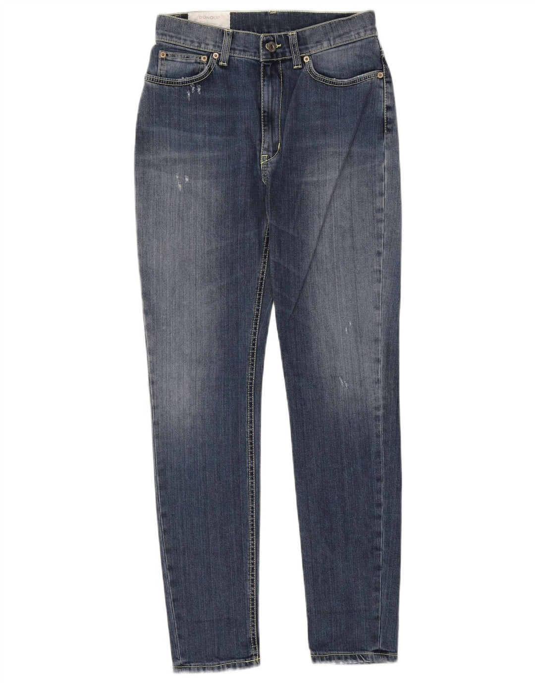 Dondup Womens Distressed Skinny Jeans  W27 L29 Blue Cotton