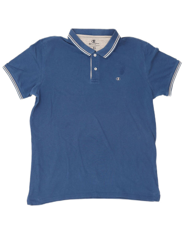 Champion Mens Polo Shirt XL Blue