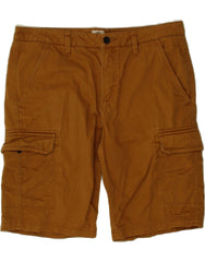 TIMBERLAND Mens Cargo Shorts W34 Large Brown Cotton