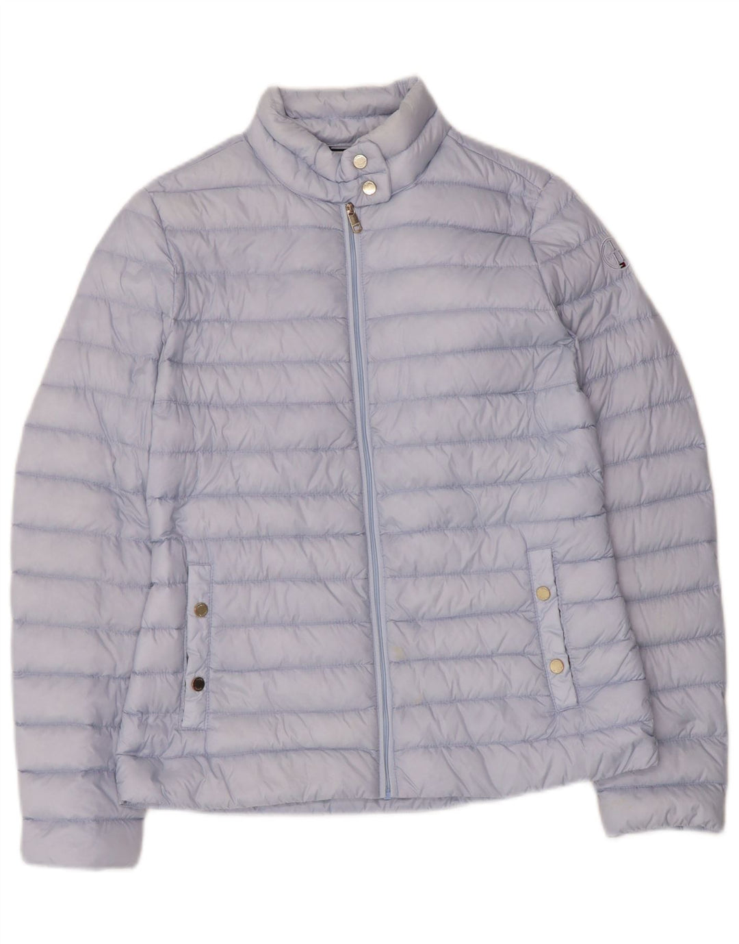 TOMMY HILFIGER Womens Padded Jacket UK 10 Small Blue Polyamide