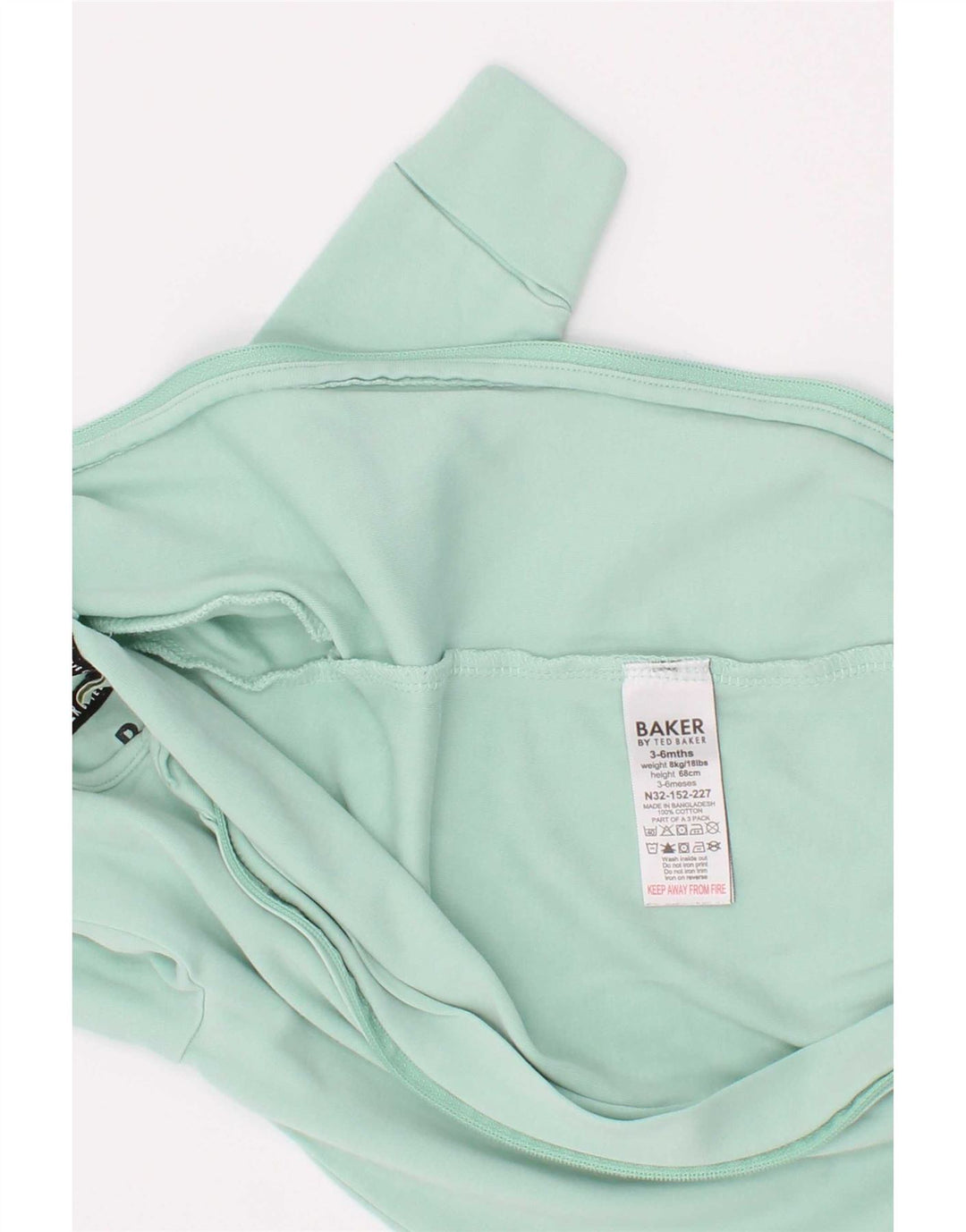 Ted Baker Baby Boys Graphic Long Sleeve Jumpsuit 3-6 Months Turquoise