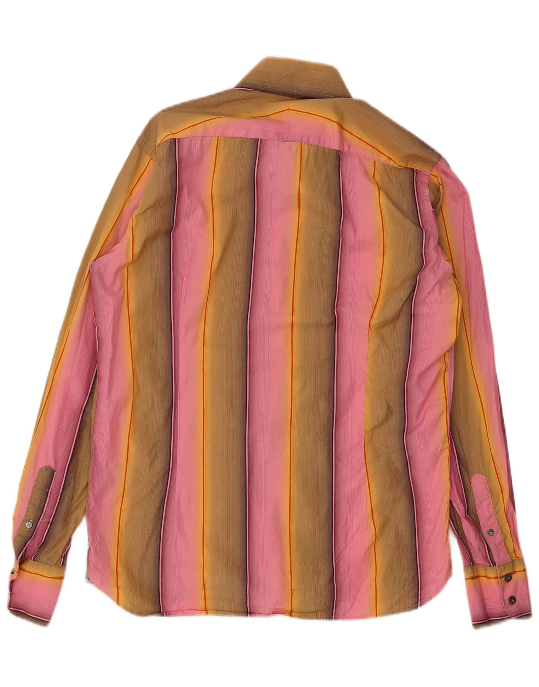 Ted Baker Mens Shirt Size 3 Medium Multicoloured Striped Cotton