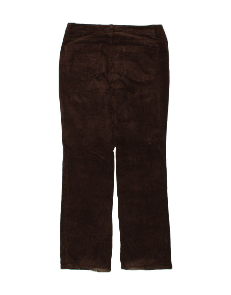 IZOD Womens Straight Corduroy Trousers US 10 Large W34 L32 Brown Cotton Vintage Izod and Second-Hand Izod from Messina Hembry 