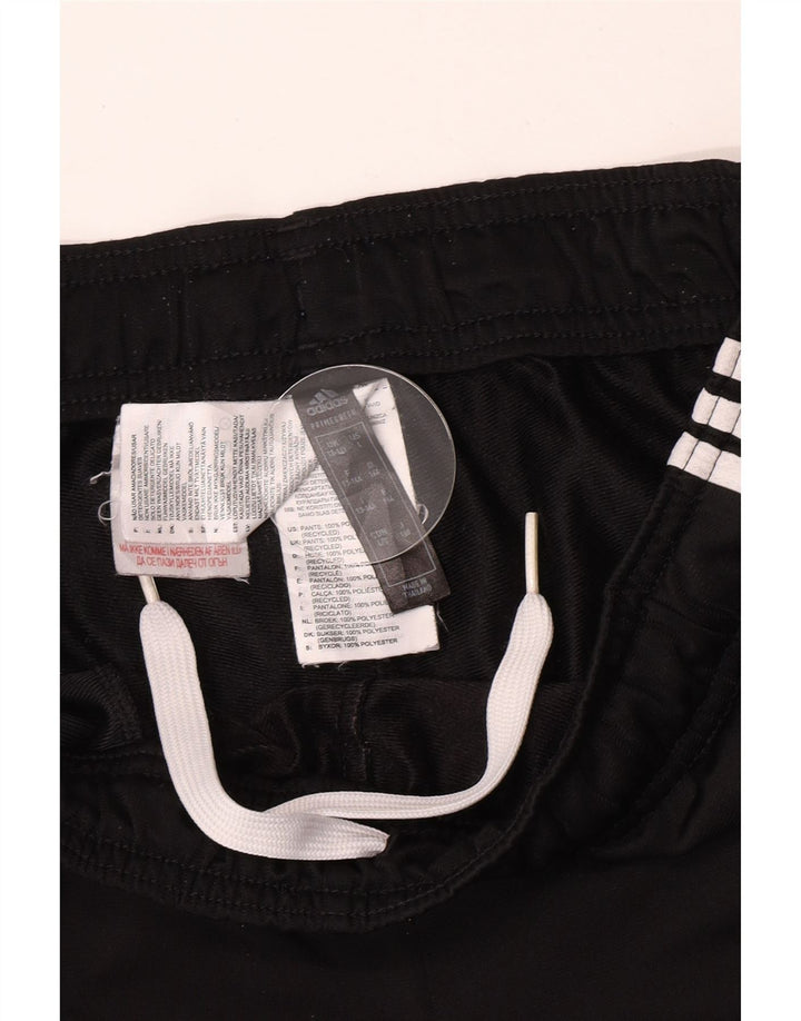 Adidas Boys Tracksuit Trousers Joggers 13-14 Years  Black Polyester