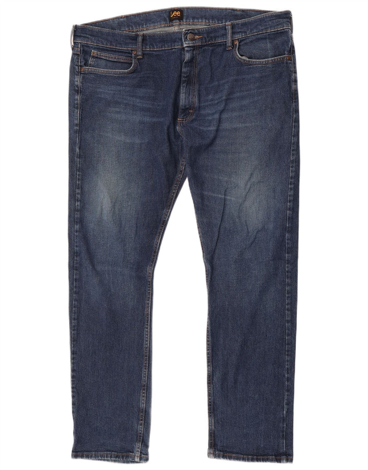 Lee Mens Slim Jeans W42 L32 Blue Cotton