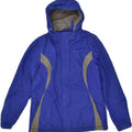 MOUNTAIN WAREHOUSE Womens Hooded Windbreaker Jacket UK 14 Large Blue | Vintage Mountain Warehouse | Thrift | Second-Hand Mountain Warehouse | Used Clothing | Messina Hembry 
