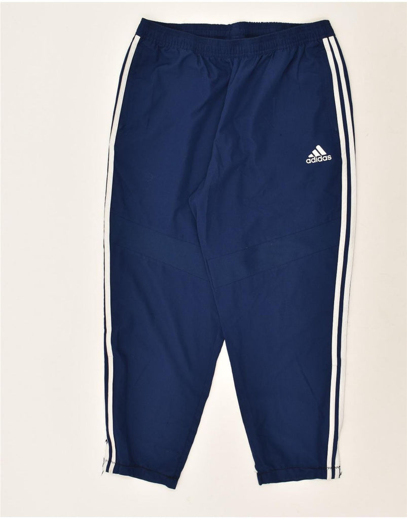 ADIDAS Mens Tracksuit Trousers XL Navy Blue Polyester | Vintage Adidas | Thrift | Second-Hand Adidas | Used Clothing | Messina Hembry 