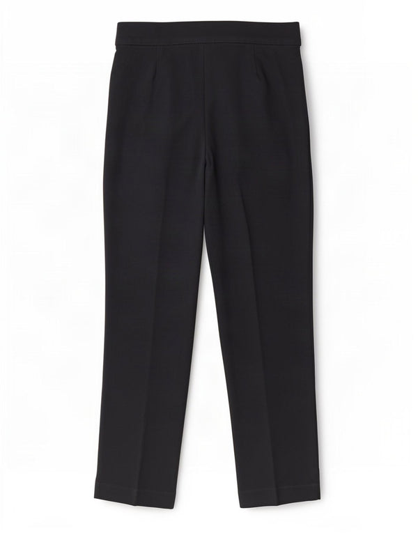 Marks & Spencer Womens Casual Trousers UK 10 Small W27 L26 Navy Blue