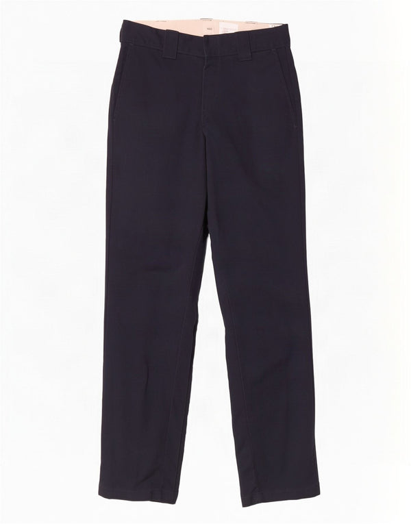 Dickies Mens Slim Tapered Chino Trousers W28 L32 Navy Blue Polyester