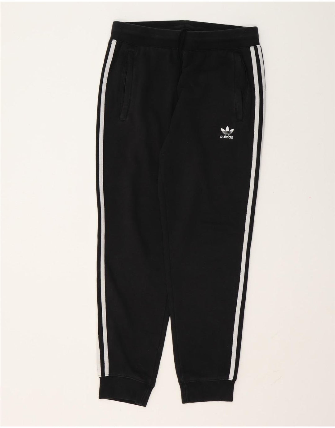 Adidas Mens Tracksuit Trousers Joggers Medium  Black Cotton