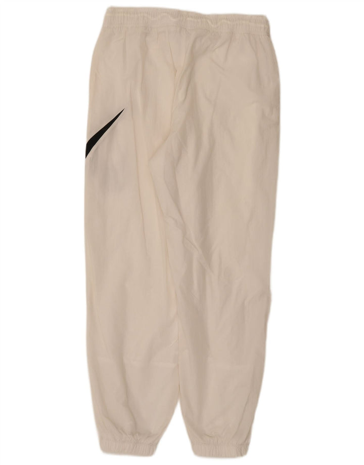 Nike Womens Graphic Tracksuit Trousers Joggers UK 12 Medium White