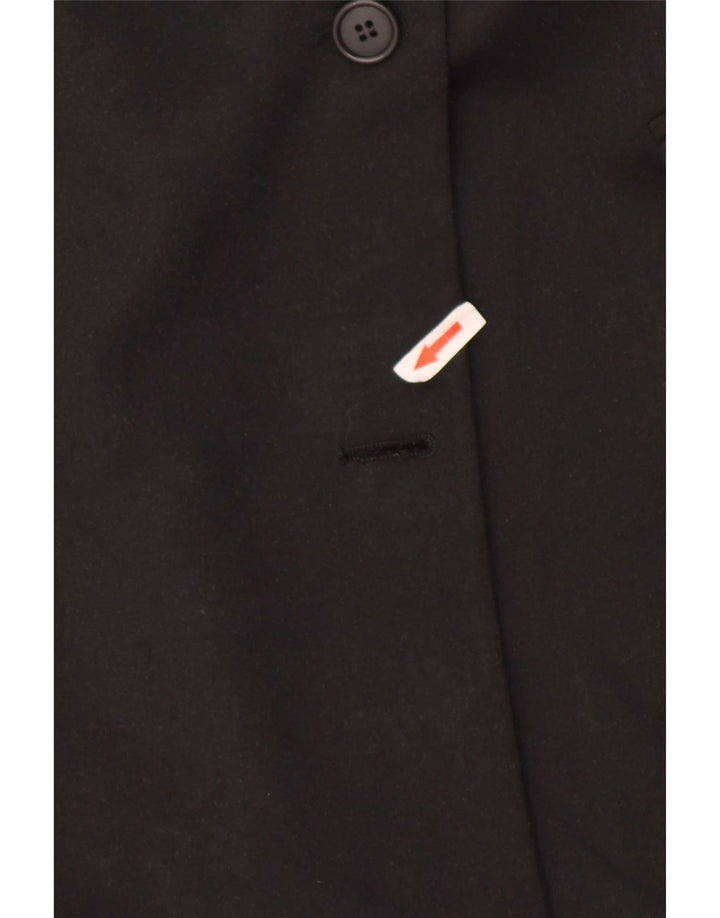 Gina Lebole Womens Double Breasted Coat UK 14 Medium Black