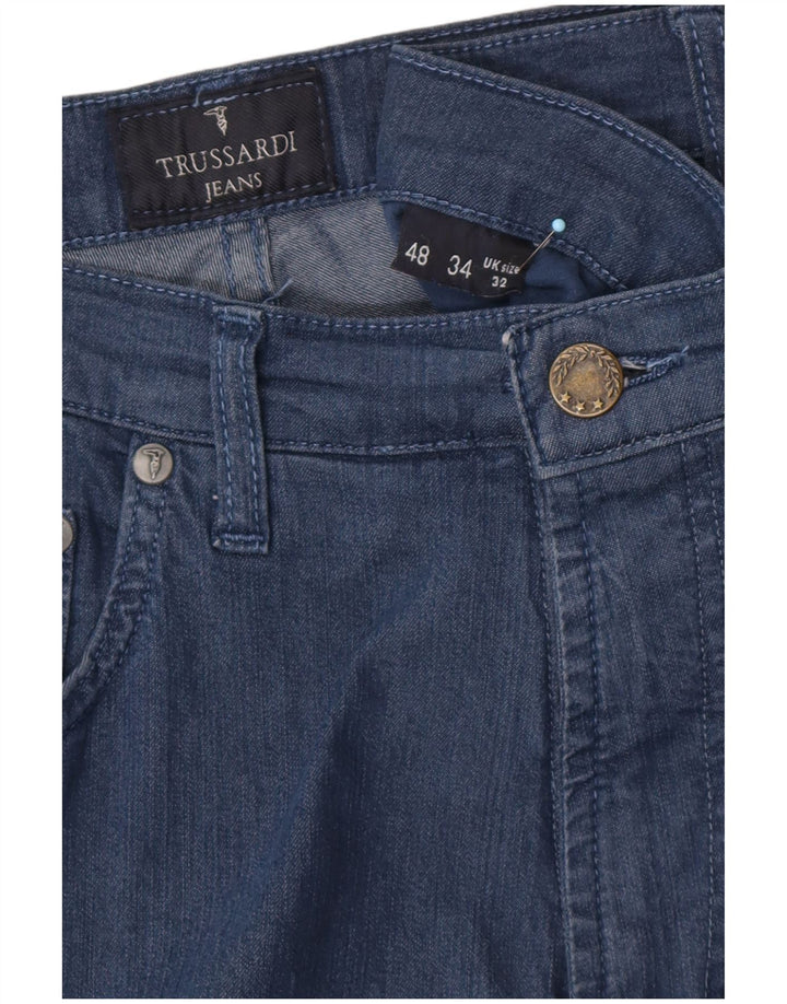TRUSSARDI Mens Straight Jeans W32 L32 Blue
